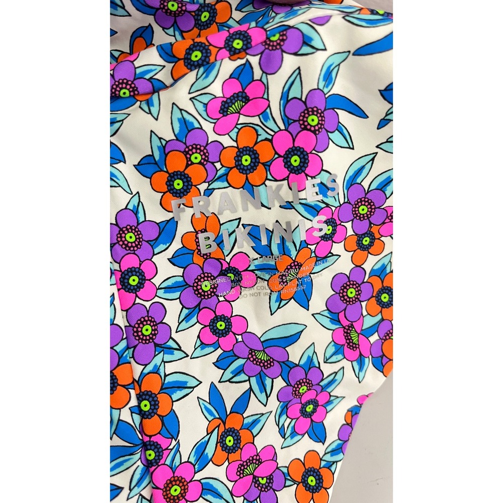New Frankie's Bikinis Nick Bikini bottoms flower farm and London Bikini Top L/XL - Picture 5 of 8